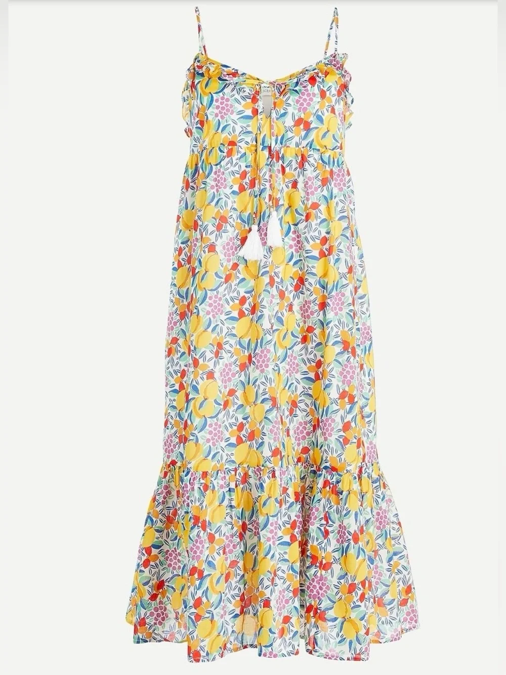 J.Crew ruffle tiered maxi dress